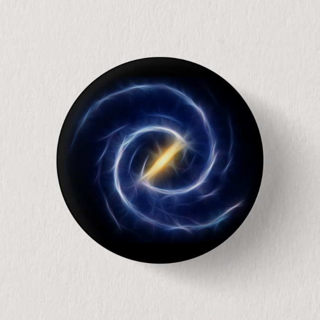 Milky Way Stars Spiral Galaxy Pinback Button (Front)