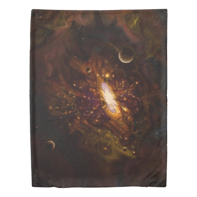 Milky Way Universe Duvet Cover (Front)
