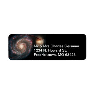 Milky Way Whirlpool Galaxy Label