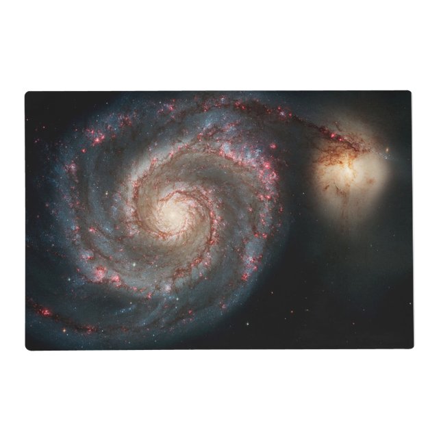 Milky Way Whirlpool Galaxy Placemat (Front)