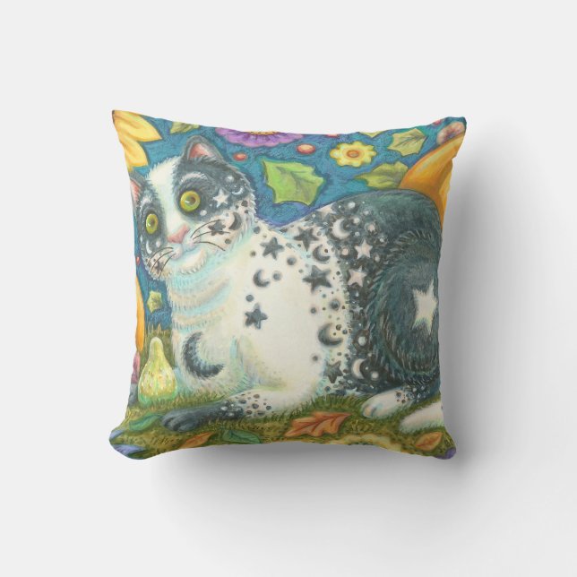 MILKYWAY Halloween Cat THROW PILLOW (Front)