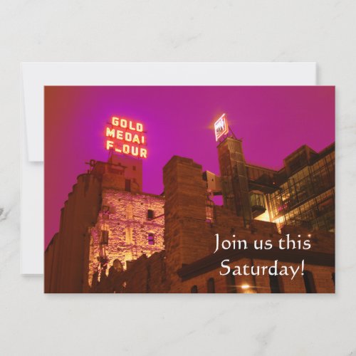 Mill City at Night invitations