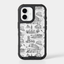 Mill City Toile (Lowell, MA) Black/White