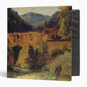 Mill in the valley near Amalfi, 1829 3 Ring Binder