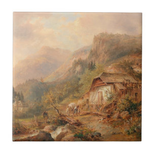 Mill near Steierling, Upper Austria Emil Barbarini Ceramic Tile