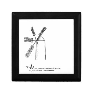 mill on white background gift box