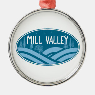 Mill Valley California Outdoors Metal Ornament