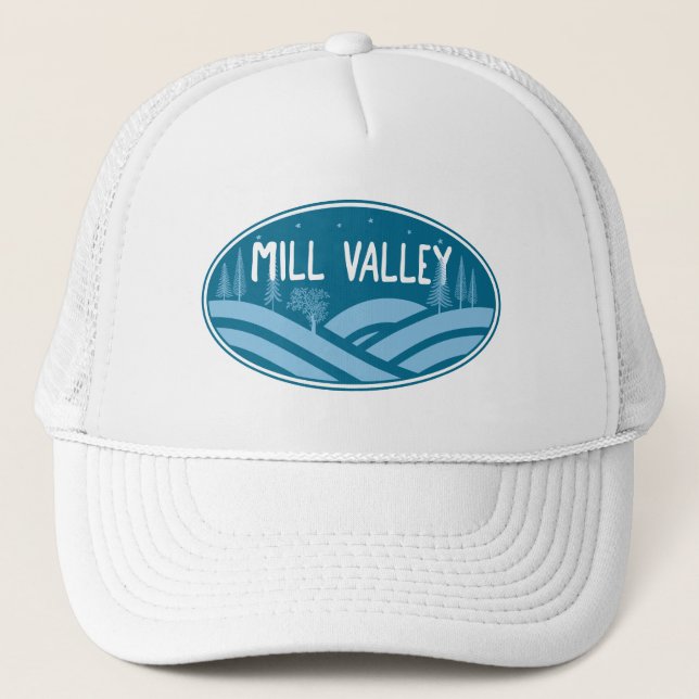Mill Valley California Outdoors Trucker Hat (Front)