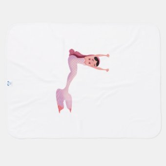 Milla the Mermaid Baby Blanket | Zazzle