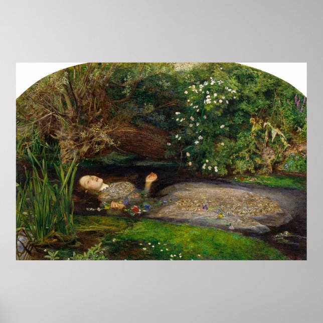 Millais' Ophelia  Poster (Front)