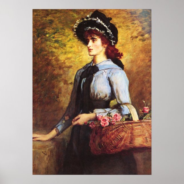 Millais - Sweet Emma Morland 1892 Poster (Front)