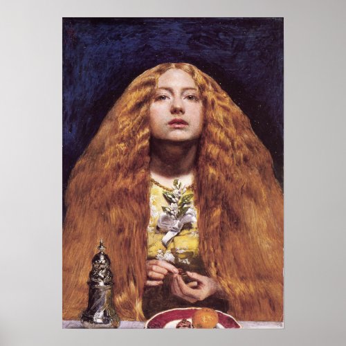 Millais _ The Bridesmaid 1851 Poster