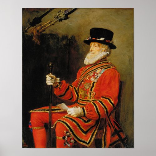 Millais _ The Yeoman Of The Guard Poster