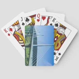 Millau Viaduct Bridge, Tran Valley, France Poker Cards