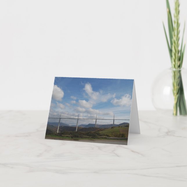 Millau Viaduct, France Holiday Card (Front)