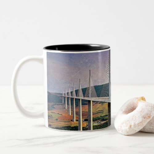 Millau Viaduct France Two_Tone Coffee Mug