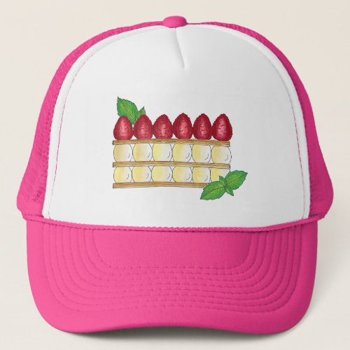 Mille Feuille French Pastry Chef Bakery Patisserie Trucker Hat