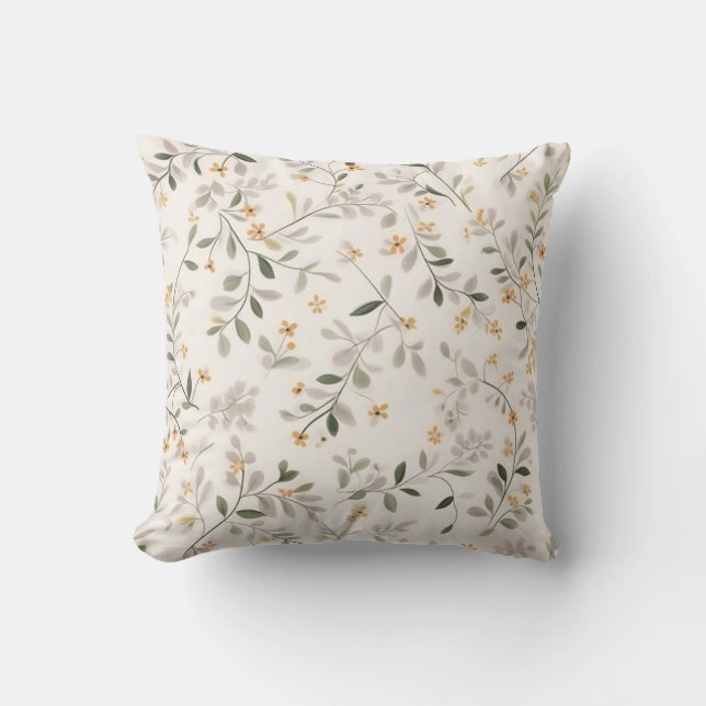 Mille Fleurs Throw Pillow (Front)