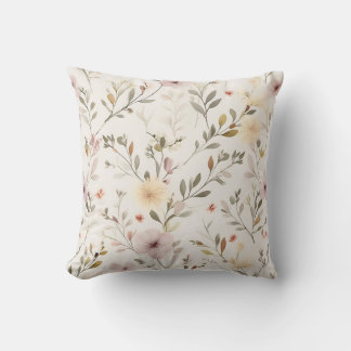 Mille Fleurs Throw Pillow