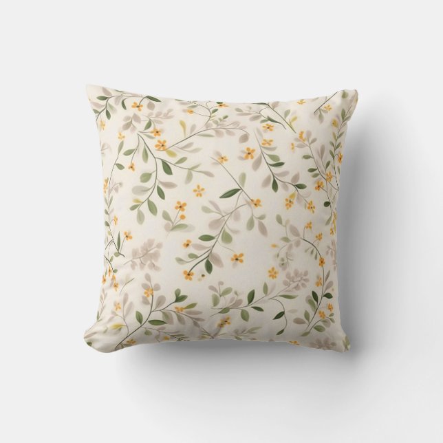 Mille Fleurs Throw Pillow (Front)