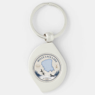 Mille Lacs Lake, MN Cabin/Lake Home Decor & Gifts Keychain