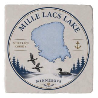 Mille Lacs Lake, MN Cabin/Lake Home Decor & Gifts Trivet