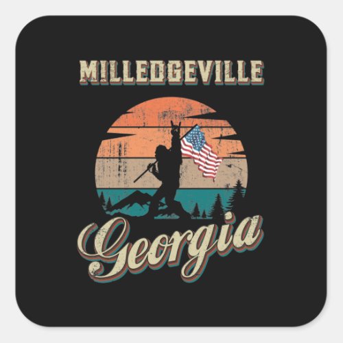 Milledgeville Georgia Square Sticker