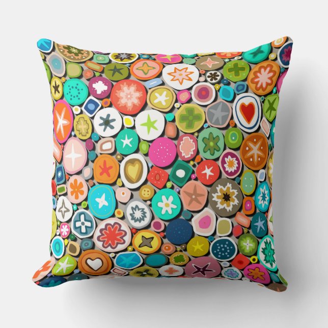 millefiori throw pillow (Front)