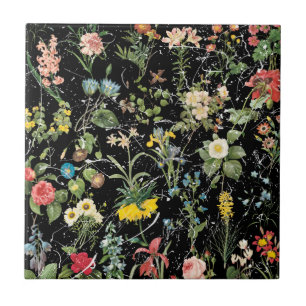 Millefleur Ceramic Photo Tile