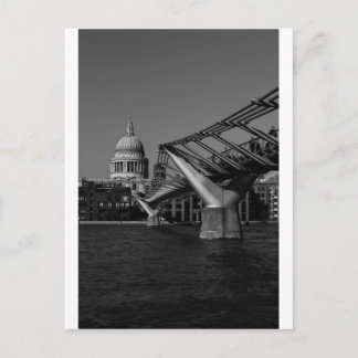 Millenium Bridge and St Pauls Cathedral Postcard