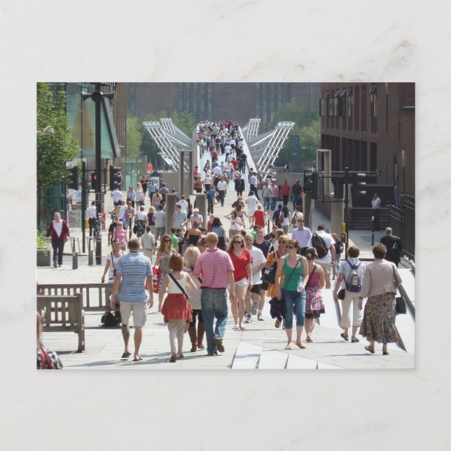 Millenium Bridge, London Postcard (Front)