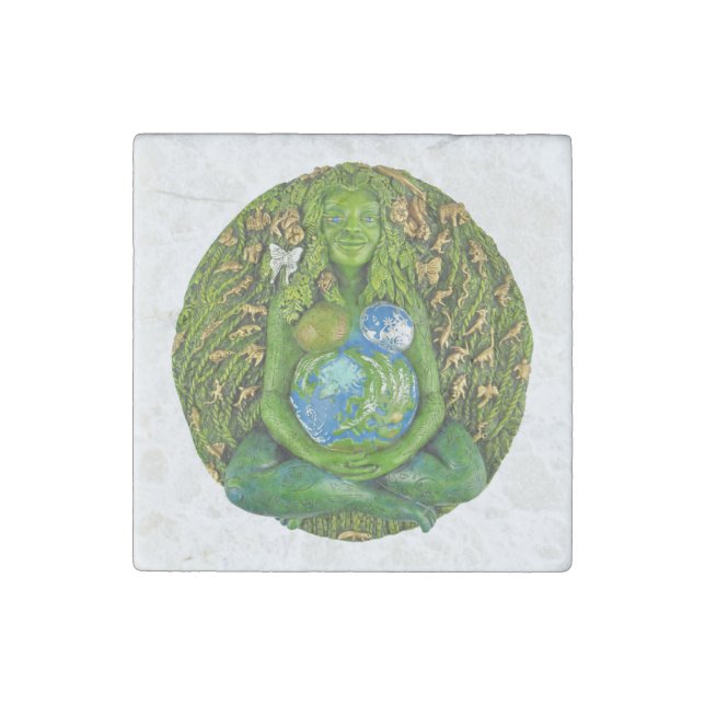 Millennial Gaia Stone Magnet (Front)