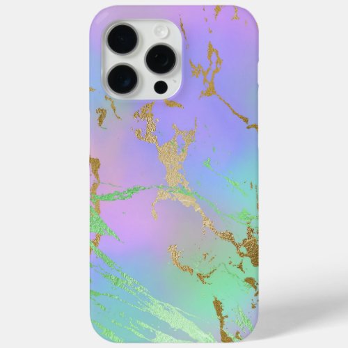 Millennial Marble  Playful Rainbow Pastel Ombre iPhone 15 Pro Max Case