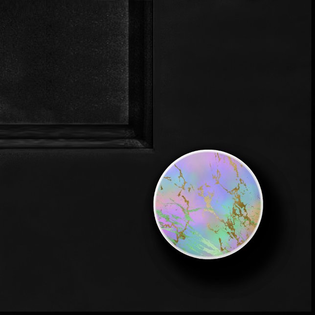 Millennial Marble | Playful Rainbow Pastel Ombre Ceramic Knob (Creator Uploaded)