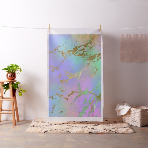 Millennial Marble | Playful Rainbow Pastel Ombre Fabric