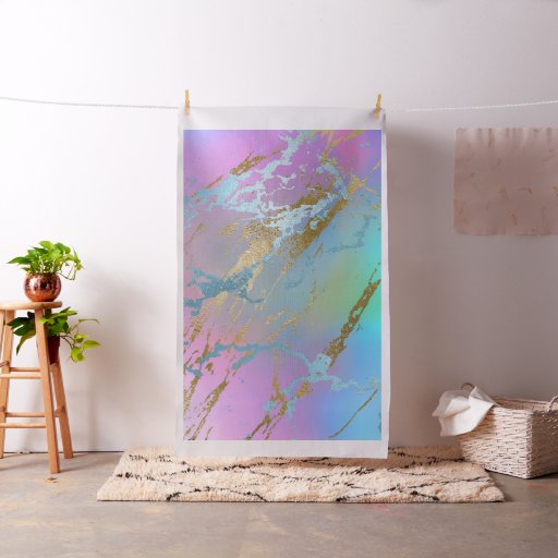 Millennial Marble | Playful Rainbow Pastel Ombre Fabric