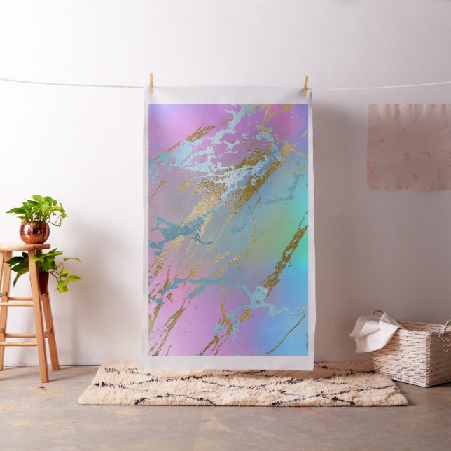 Millennial Marble | Playful Rainbow Pastel Ombre Fabric (In Situ)