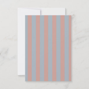 Millennial Pink And Ice Blue Color Block Stripes Note Card