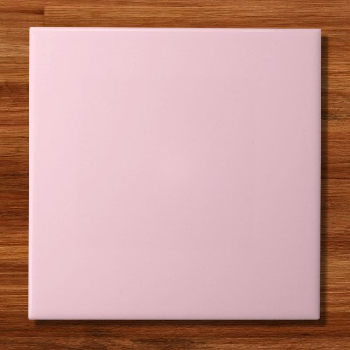 Millennial Pink Solid Color Ceramic Tile