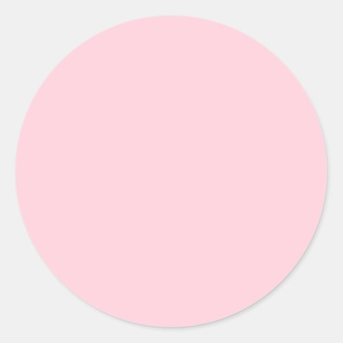 Millennial Pink Solid Color Classic Round Sticker