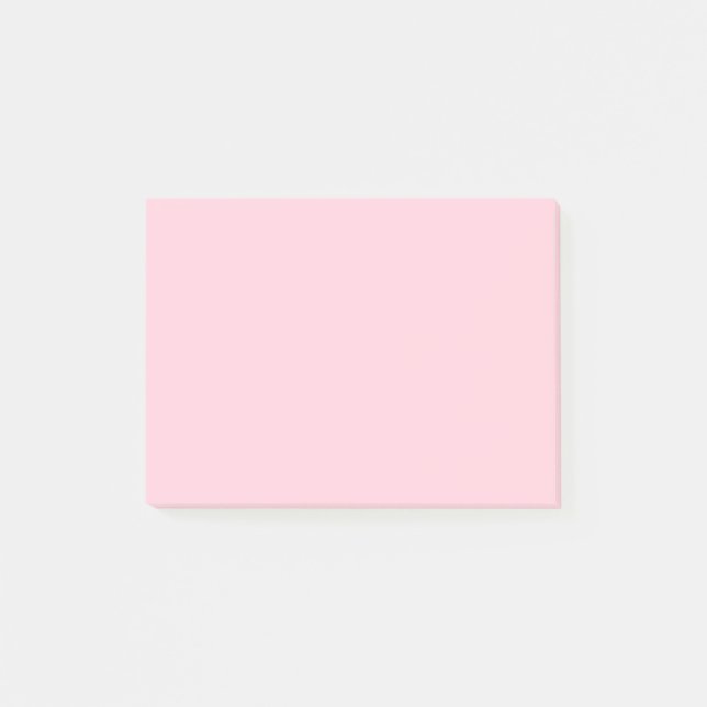 Millennial Pink Solid Color Post-it Notes (Front)