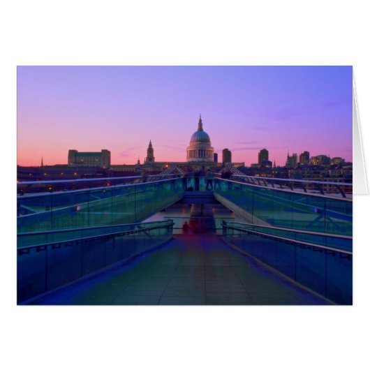 Millennium bridge Thames Bridges Cards (Front Horizontal)