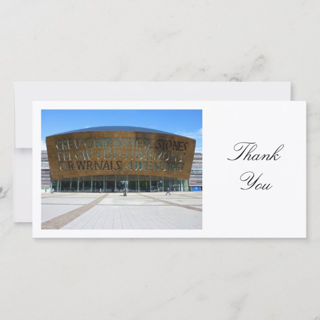 Millennium Centre, Cardiff, Wales - Thank You (Front)