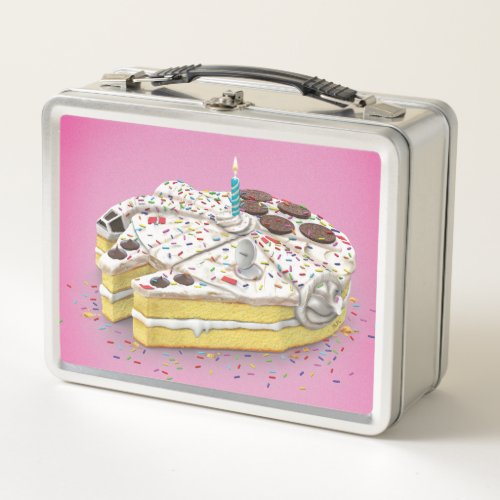 Millennium Falcon Birthday Cake Metal Lunch Box