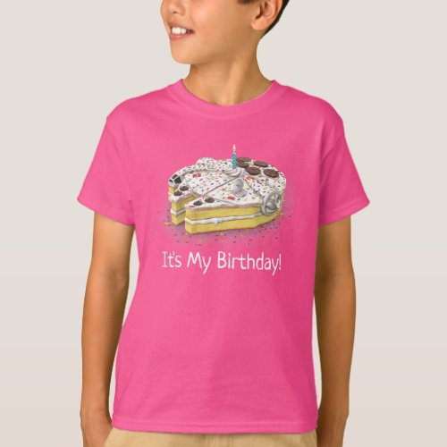 Millennium Falcon Birthday Cake T_Shirt