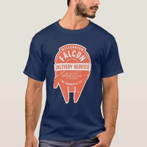 Millennium Falcon Delivery Service Badge T_Shirt