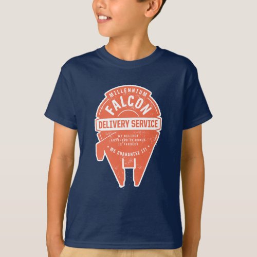 Millennium Falcon Delivery Service Badge T_Shirt