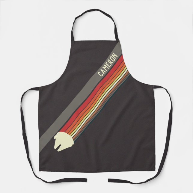 Millennium Falcon Retro Rainbow Graphic Apron (Front)