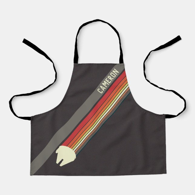 Millennium Falcon Retro Rainbow Graphic Apron (Front)
