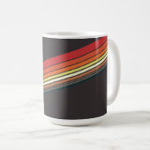Millennium Falcon Retro Rainbow Graphic Coffee Mug (Front Right)